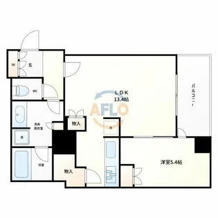 クラッシィタワー淀屋橋【8階】の間取り