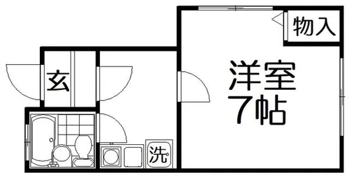 牧野パークハイツ【1階】の間取り