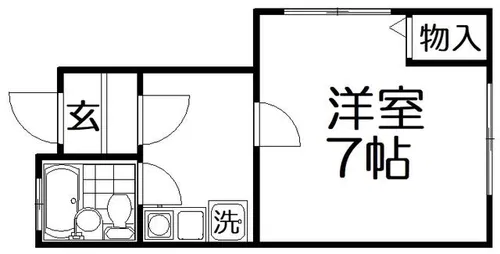牧野パークハイツ【1階】の間取り
