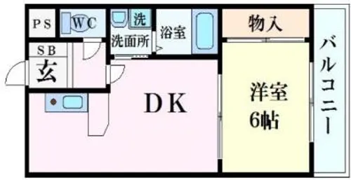 ドルミ西村【1階】の間取り