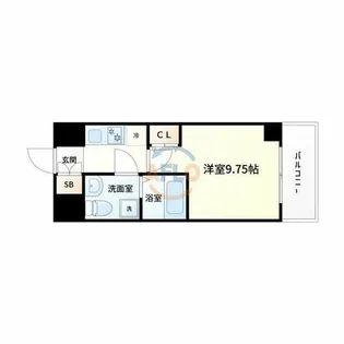 サンレムート江坂1st【2階】の間取り