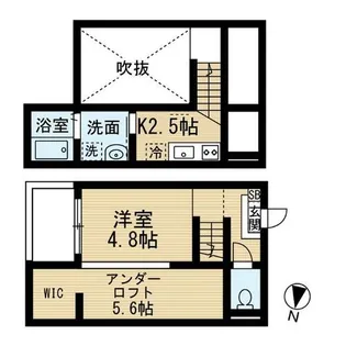 Infiniium(インフィニウム)【2階】の間取り