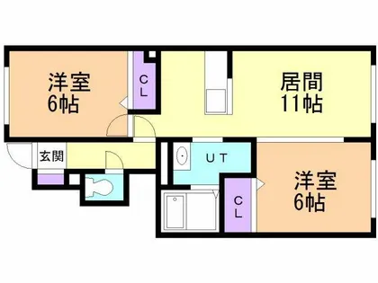 Blue spanker【1階】の間取り