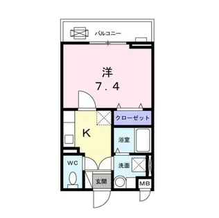 ティープラント朝日【2階】の間取り