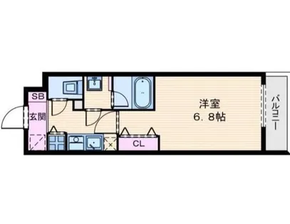 グランパシフィック小路(旧フォーゼ小路)【1階】の間取り