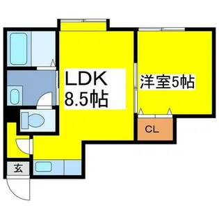 ホワイトヴィレッジ41【103号室】の間取り