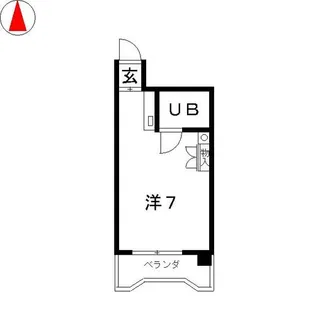 サンファミリー鈴木【8階】の間取り