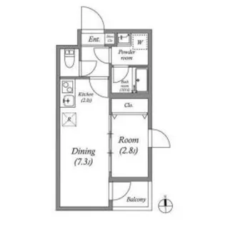 VINA山科WEST【3階】の間取り