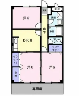 フリーダム常吉【102号室】の間取り