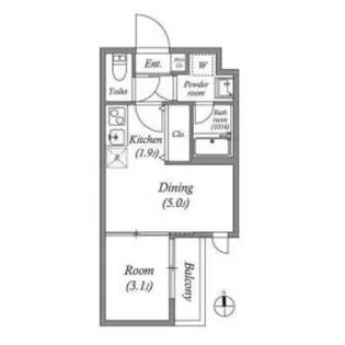 VINA山科WEST【3階】の間取り
