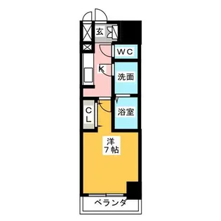 S-RESIDENCE鶴舞駅前【11階】の間取り