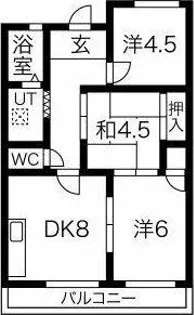 ラ・エスポアール【2階】の間取り