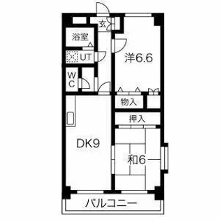 サンキャッスル【3A号室】の間取り