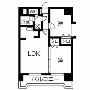 シャトーMURASEⅤ【5階】の間取り