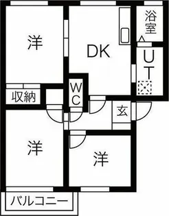 コートビレッジ押沢台【2階】の間取り