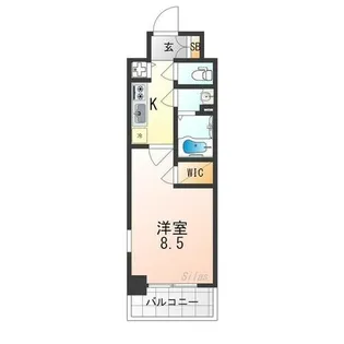 エスプレイス京都RAKUNAN【4階】の間取り