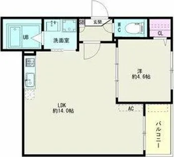 Jack kaimeiⅡ【3階】の間取り