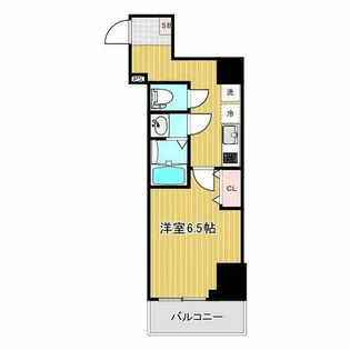 アドバンス難波南ノエル【1階】の間取り