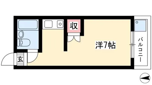 サンモアやごと【203号室】の間取り