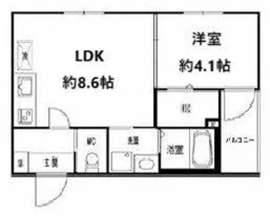 ヴァルトガッセ森小路【2階】の間取り