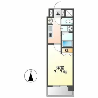 ブルームライフ黒川(旧 クレジデンス黒川)【5階】の間取り
