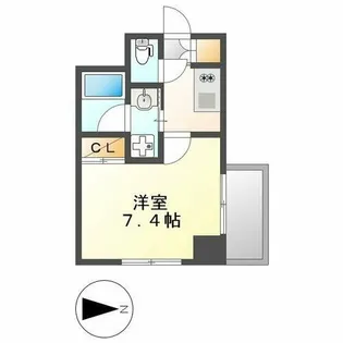 レジデンス東別院スクエア【1006号室】の間取り