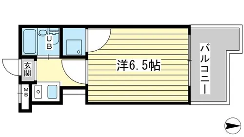 ベルトピア手柄Ⅰ【404号室】の間取り