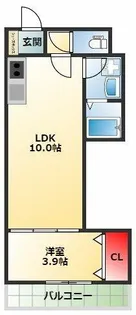F style浜寺石津町西 1号館【301号室】の間取り