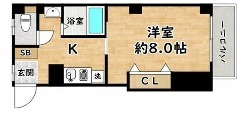 グレースハイツ西宮【2階】の間取り