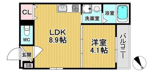 Bel Okamachi【2階】の間取り