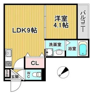 Bel Okamachi【1階】の間取り