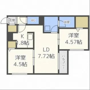 VILLA MT.HIRAGISHI【4階】の間取り