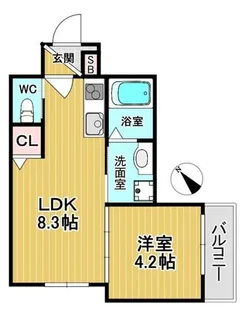 Bel Okamachi【3階】の間取り