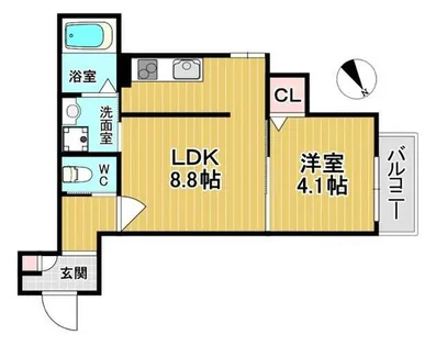 Bel Okamachi【2階】の間取り