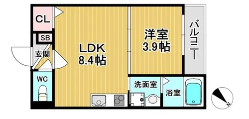 Bel Okamachi【1階】の間取り
