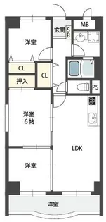 リヴァーウィンド【2階】の間取り