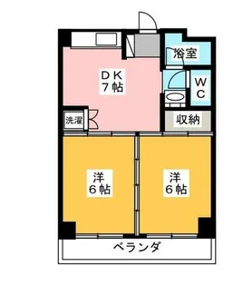 フローネ本山【1階】の間取り