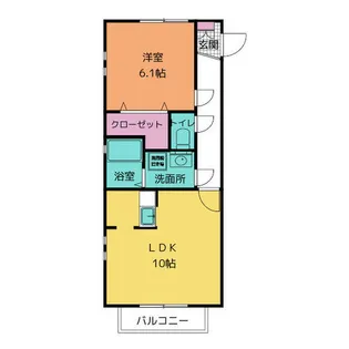アドバンス【2階】の間取り