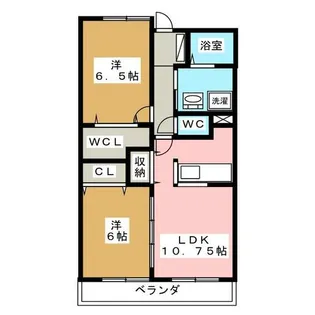 エストソレイユ【1階】の間取り