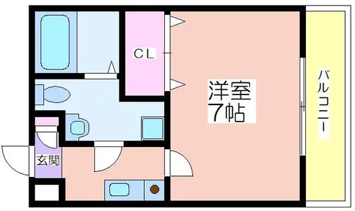 フレイランス浜口【301号室】の間取り