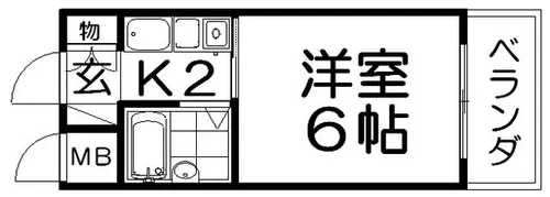 シャトーHAMADA【2階】の間取り