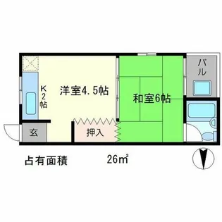 藤川荘【4階】の間取り