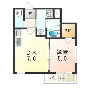 フジパレス阿倍野丸山通Ⅱ番館【3階】の間取り
