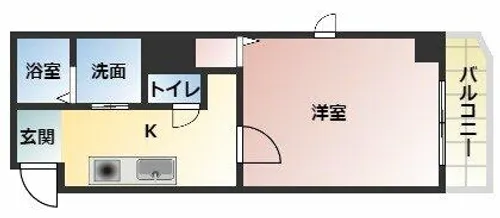 GROOVE守口駅前【5階】の間取り