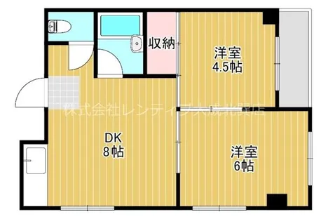 ロイヤル丸文【6階】の間取り