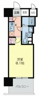 グラマシー京橋【4階】の間取り