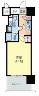 グラマシー京橋【6階】の間取り