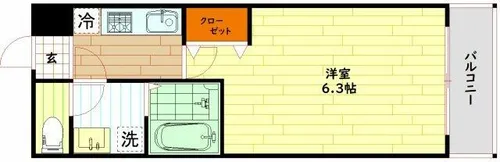ドゥエリング千林【7階】の間取り
