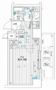 アドバンス大阪城レガーレ【13階】の間取り