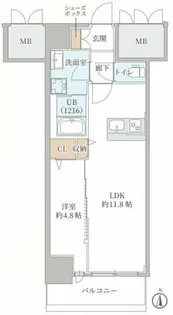 DAIYA STORK 阿波座【10階】の間取り